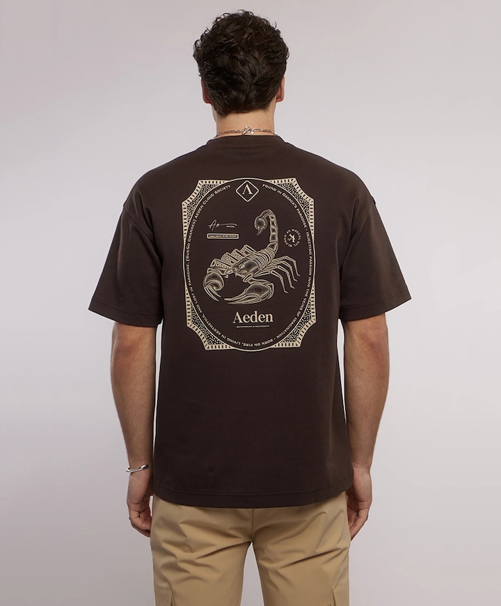 Heren T-shirt bruin