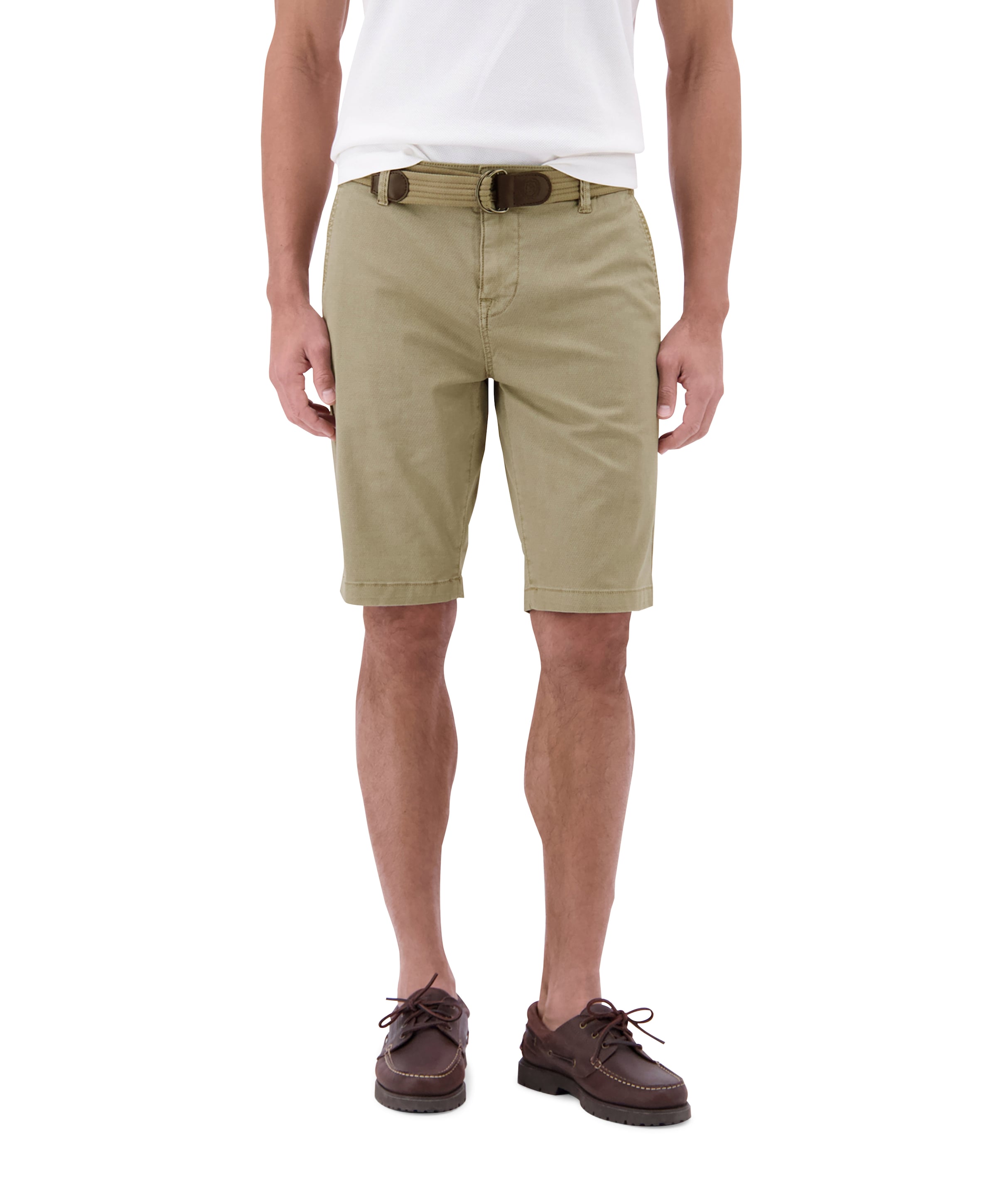 heren korte broek beige