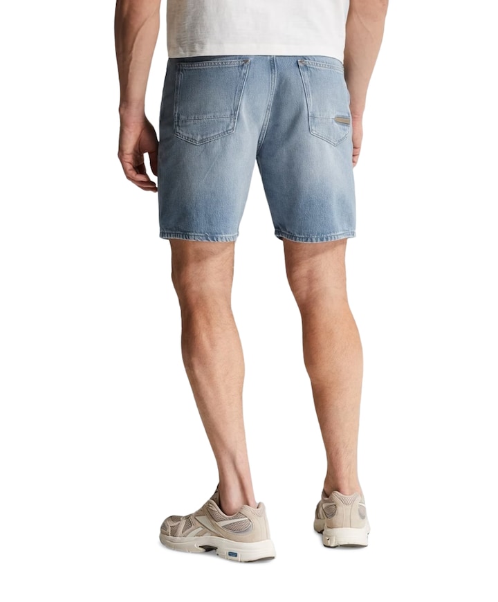 STEEPER SHORTS LIGHT BLEACH BLUE heren korte broek blauw
