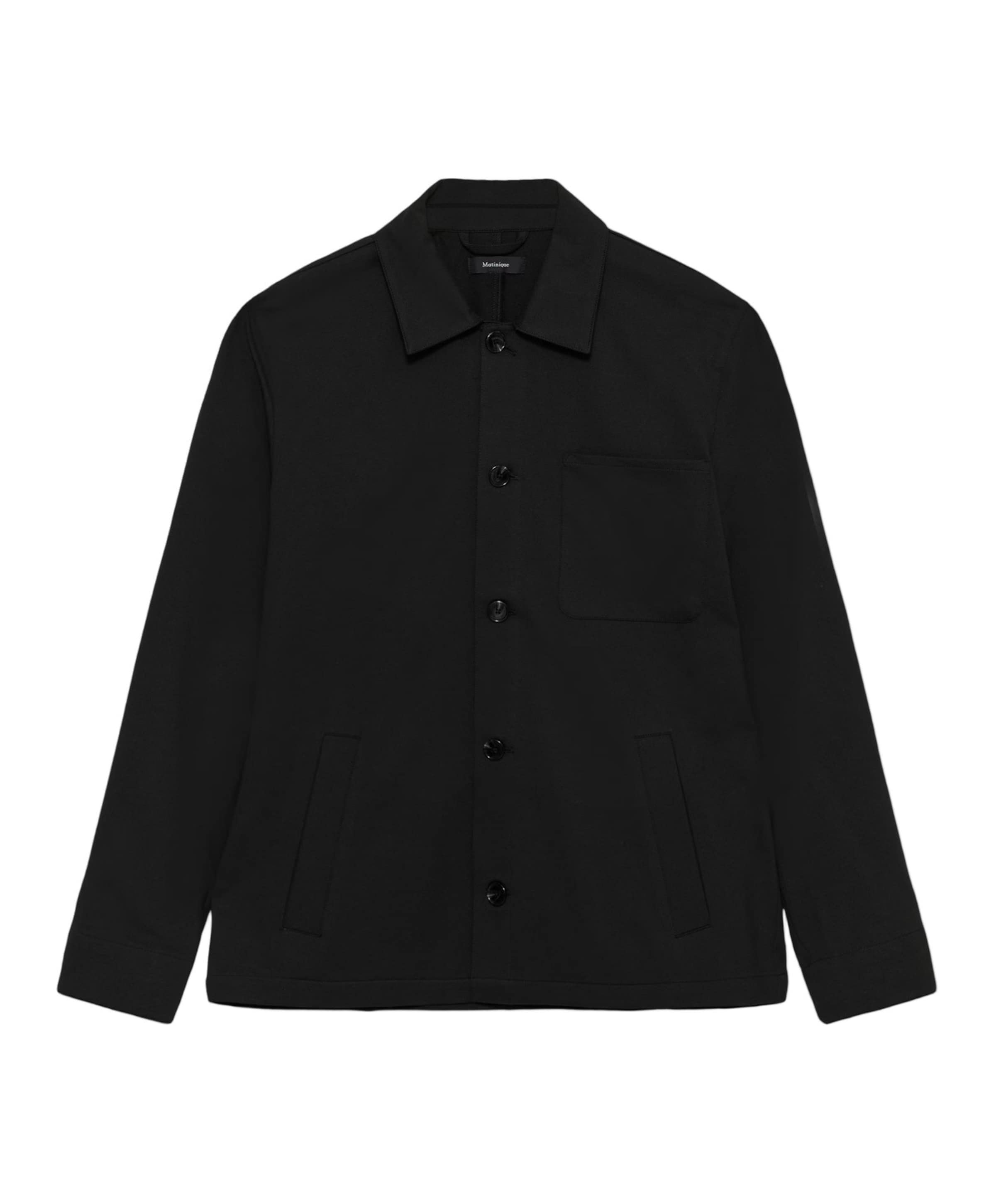 Heren overshirt zwart
