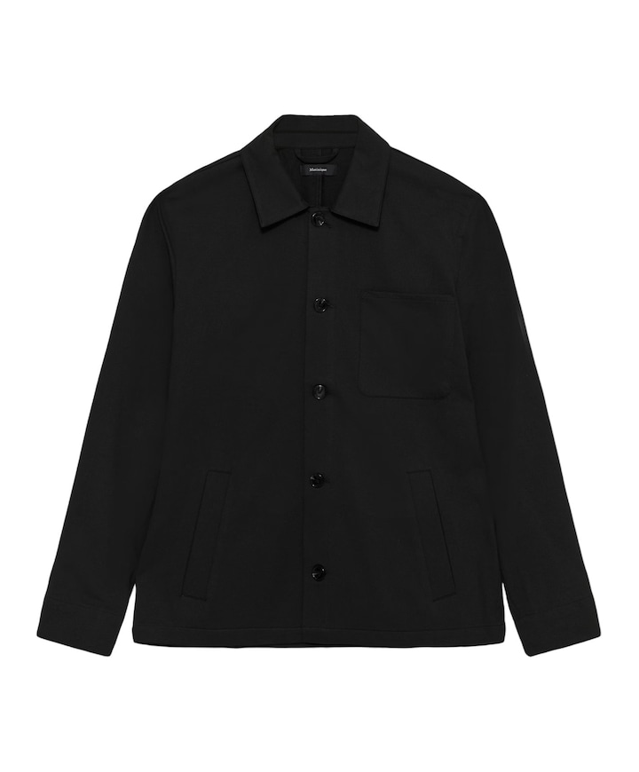 Heren overshirt zwart