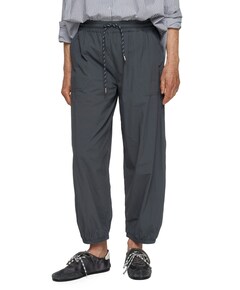 crinkle jogger dames broek grijs
