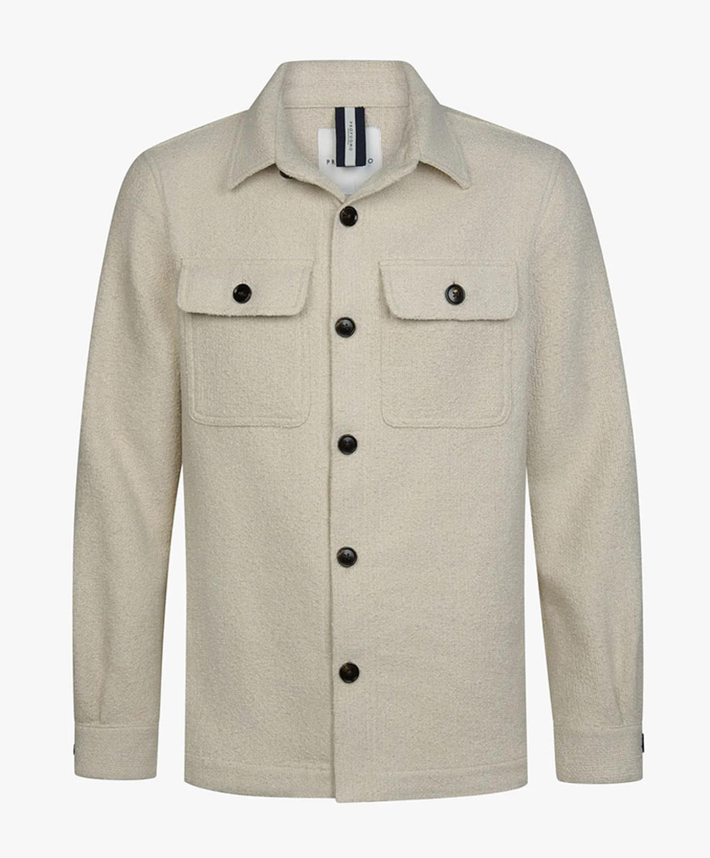 Heren overshirt beige