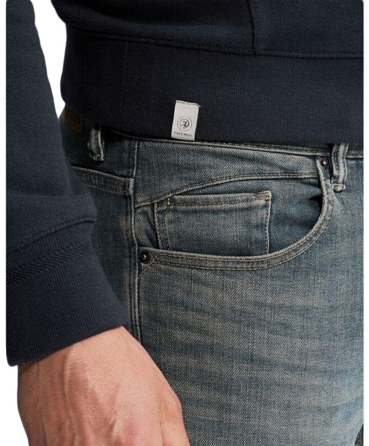 SHIFTBACK TAPERED NIGHT COAL BLACK heren jeans groen