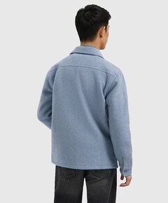 Heren overshirt blauw