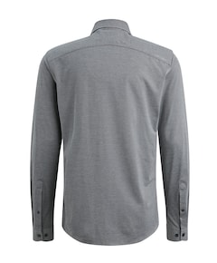 Heren overhemd lange mouw blauw