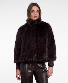 Dames jas bruin