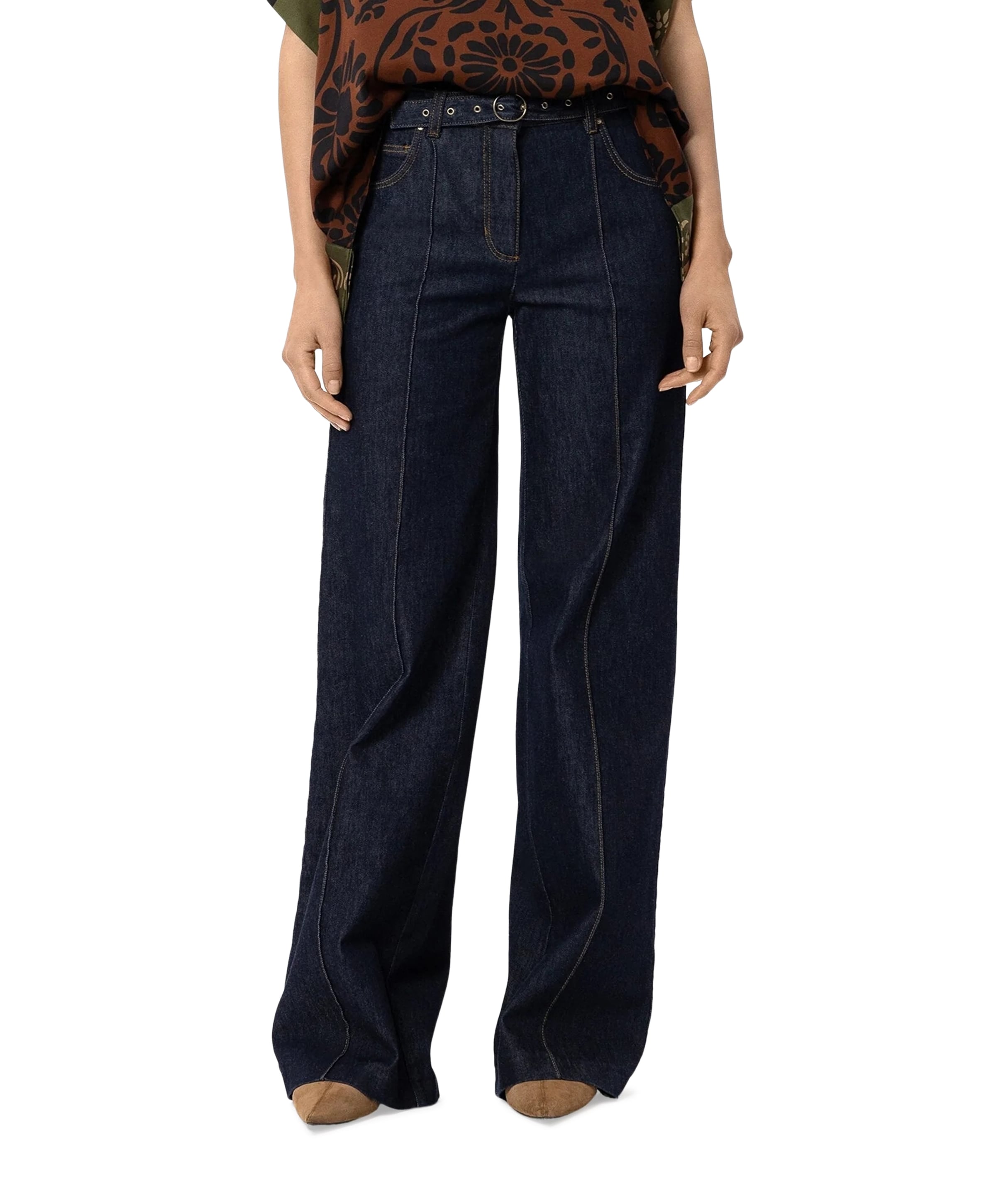 Authentic-Flared dames jeans blauw