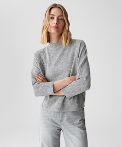 Dames longsleeve grijs